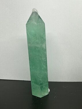 Green Fluorite Tower Point Crystal